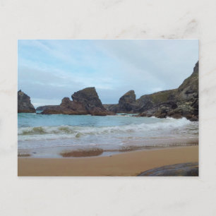 Bedruthan Steps Carnewas Cornwall England Postcard