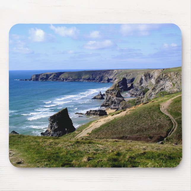 Bedruthan steps Cornwall Mouse Mat (Front)