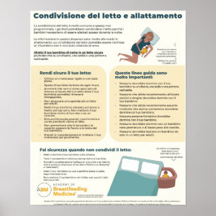 Bedsharing and Breastfeeding Poster (Italian)