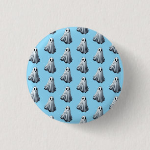 bedsheet ghost 3 cm round badge