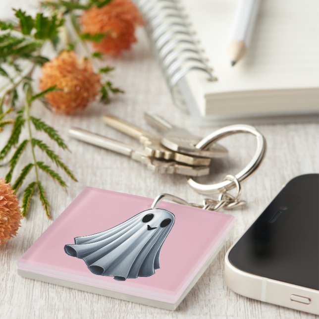 Bedsheet Ghost  Key Ring (Front Right)