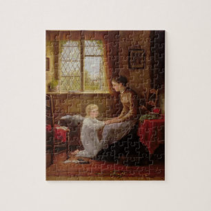 Bedtime, 1890 (oil on panel) jigsaw puzzle
