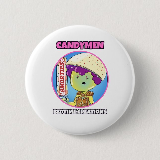 Bedtime Creations Candymen Button (Front)