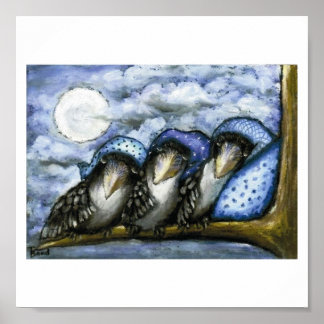 bedtime crows poster