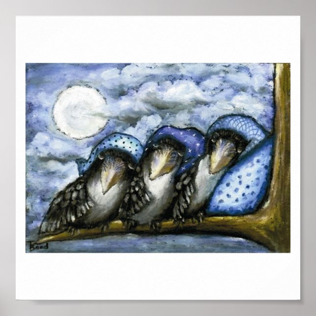 bedtime crows poster (Front)