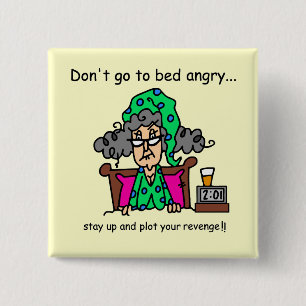 Bedtime Humour 15 Cm Square Badge