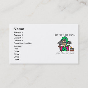 Bedtime Humour Business Card