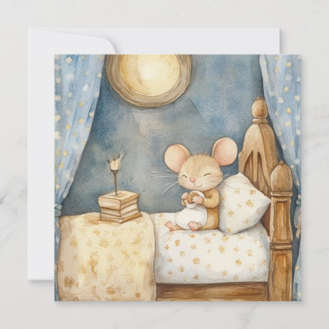 Bedtime Mice Greeting Card (Front)