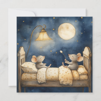Bedtime Mice Greeting Card