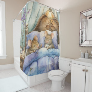 Bedtime Mice Shower Curtain