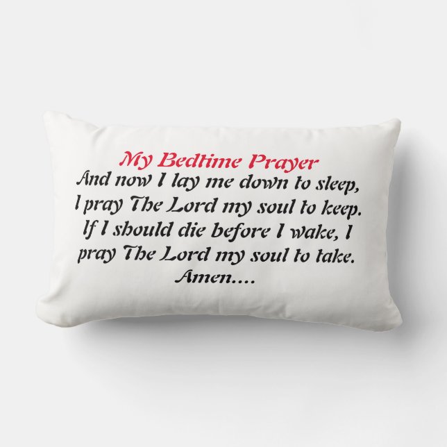Bedtime Prayer Pillow (Front)
