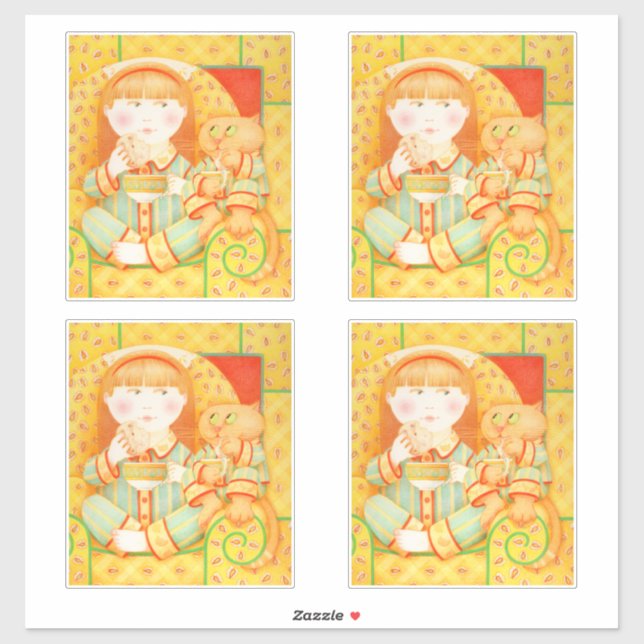 BEDTIME SNACK 14" (4 Small) Vinyl Sticker (Sheet)