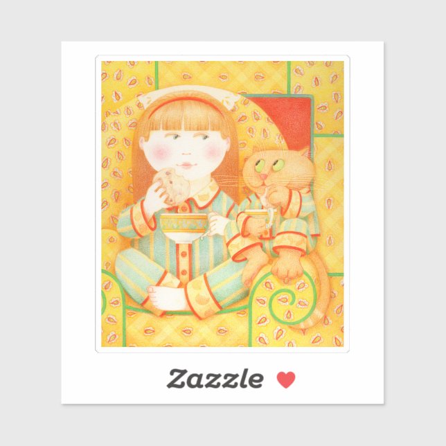 BEDTIME SNACK 4" Vinyl Sticker (Sheet)