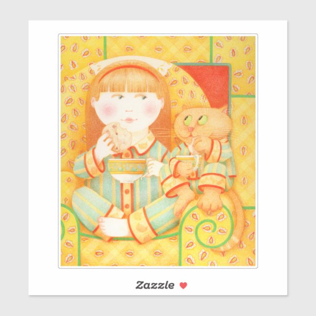 BEDTIME SNACK 8" Vinyl Sticker (Sheet)