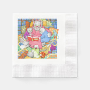 BEDTIME STORY Coined Cocktail Paper Napkins