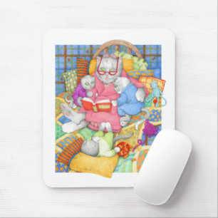 BEDTIME STORY Mousepad - White