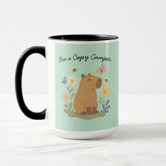 Bee a Capy Camper Capybara Mug