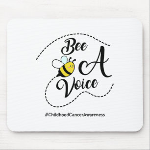 Bee A Voice Childhood Cancer Awareness  Mouse Mat