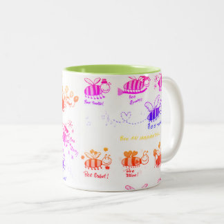 Bee An Inspiration Two-Tone Coffee Mug