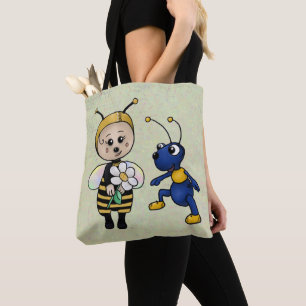 Bee and ant tote bag