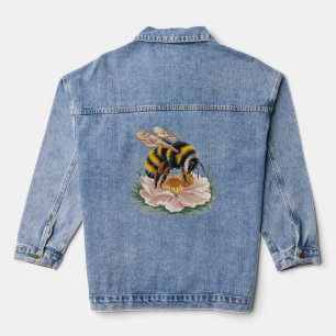 Bee and Flower Denim Jacket