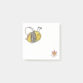 Bee and Flower Post-it Notes