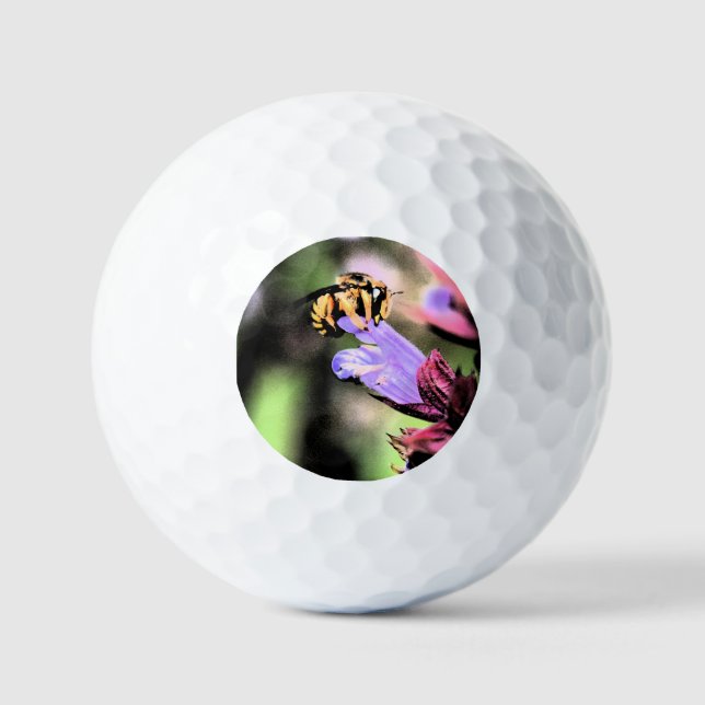 Bee and Flower va gbcna Golf Balls (Front)