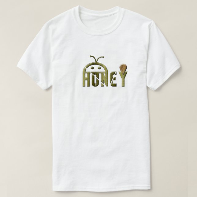 Bee and honey logo T-Shirt (Design Front)