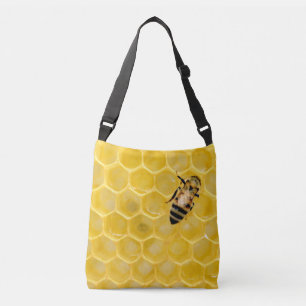 bee and honeycomb crossbody bag