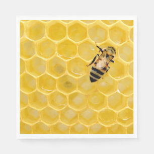 bee and honeycomb napkin