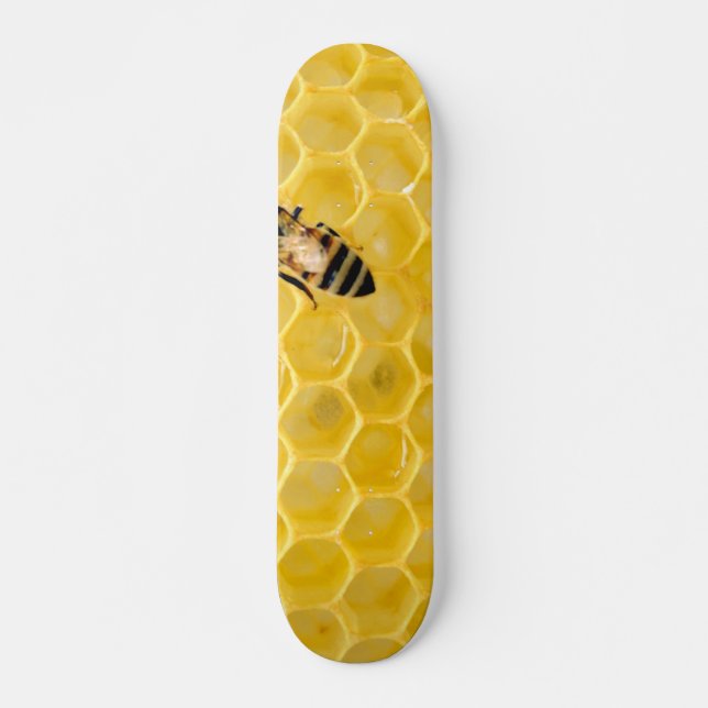 bee and honeycomb skateboard (Front)