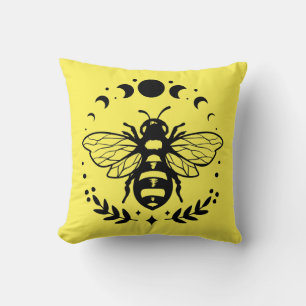 Bee And Moon Phases Cushion
