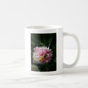 Bee and Pink Flower Coffee Mug