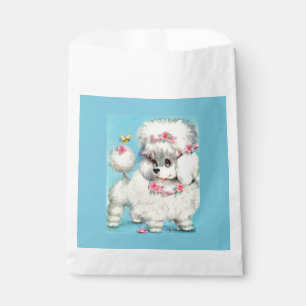 bee and poodle puppy favour bags