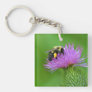 Bee and Thistle Key Chain