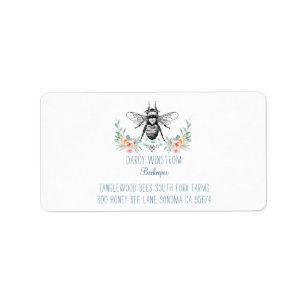 Bee Apiary Beekeeper Business Return Address Label
