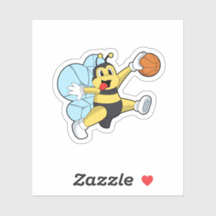 Bee as Basketball player with Basketball