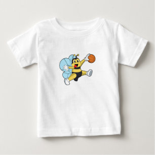 Bee as Basketball player with Basketball Baby T-Shirt