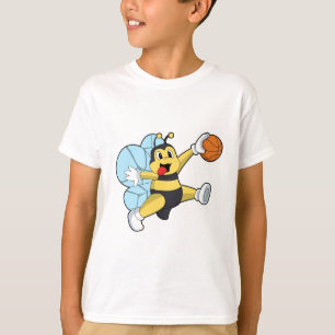 Bee as Basketball player with Basketball T-Shirt