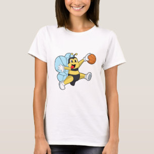 Bee as Basketball player with Basketball T-Shirt