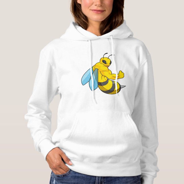 Bee as Bodybuilder Hoodie (Front)