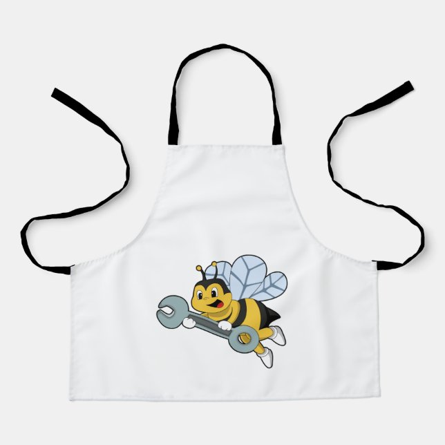 Bee as Mechanic with Wrench Apron (Front)