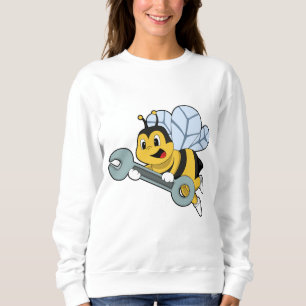 Bee as Mechanic with Wrench Sweatshirt