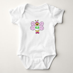 Bee as Nurse with First ait kit Baby Bodysuit