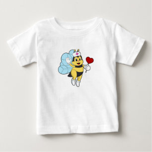 Bee as Nurse with Heart.PNG Baby T-Shirt
