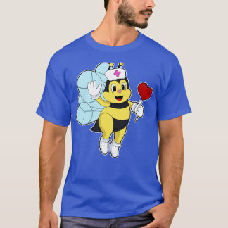Bee as Nurse with Heart T-Shirt