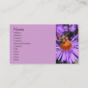 Bee Aster Flower Nature Photography Business Card