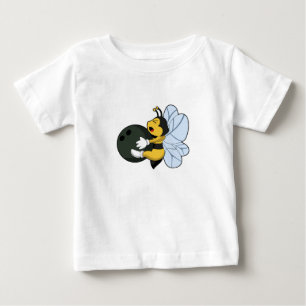 Bee at Bowling with Bowling ball Baby T-Shirt