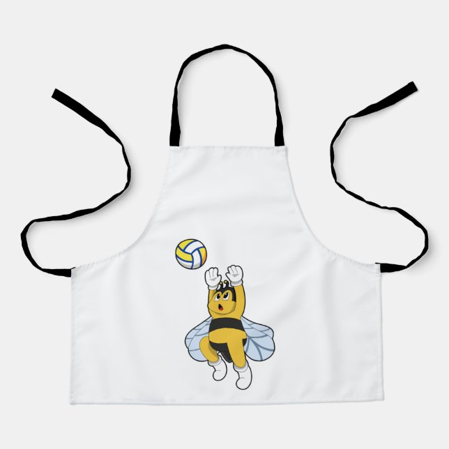 Bee at Volleyball Sports Apron (Front)