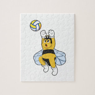 Bee at Volleyball Sports Jigsaw Puzzle